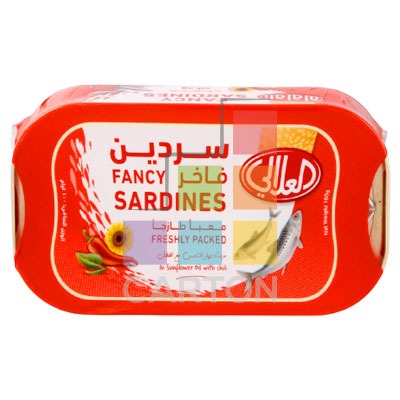 SARDINES WTIH CHILLI 12*100GM - ALALALI