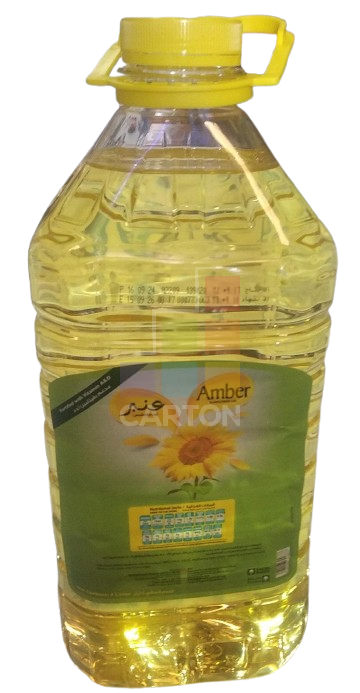 زيت عباد الشمس النقي العنبر 4 لتر