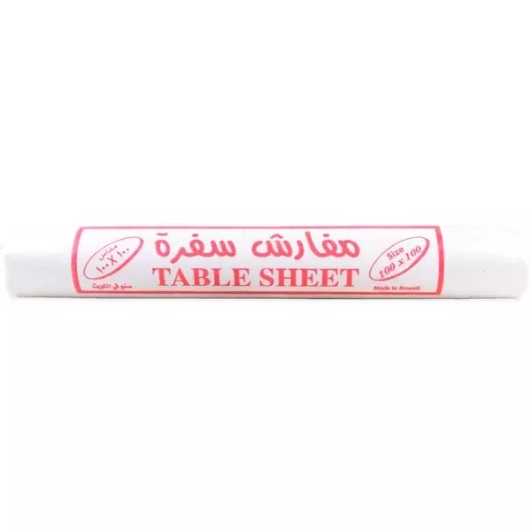 TABLE COVER PLASTIC 110*110CM ( 10 SUFRA ROLL )