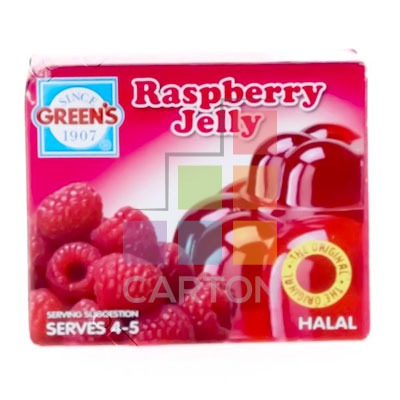 GREEN'S RASPBERRY JELLY 36*80GM