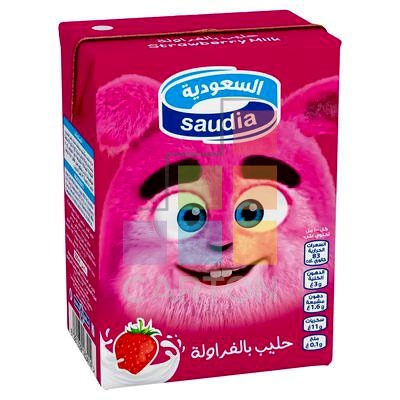 SAUDIA STRAWBERRY FLAVOUR MILK 18*200ML