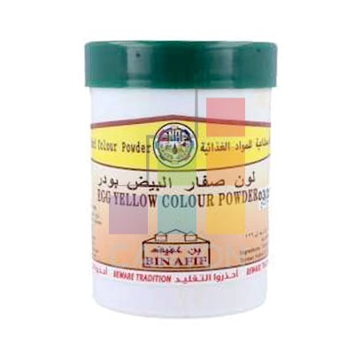 BIN AFIF SAFFRON EGG YELLOW COLOR POWDER 20*100GM