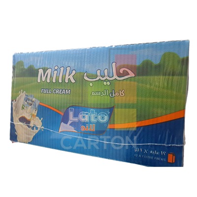 حليب لاتو كامل الدسم - 12 * 1 لتر