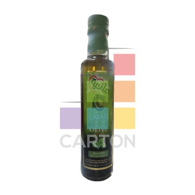 OLIVE OIL BASIL EXTRA VIRGIN 3*250ML - AFIA
