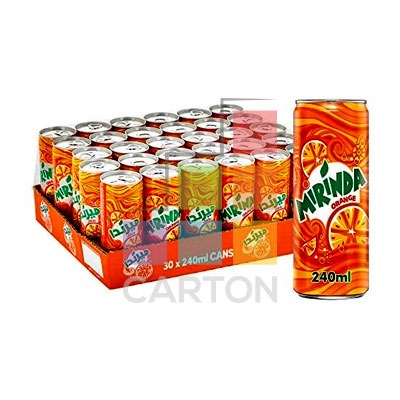 MIRINDA ORANGE CAN 30*240ML