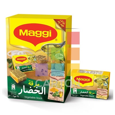 MAGGI VEGETABLE WITH OLIVE OIL STOCK 6*24*20GM