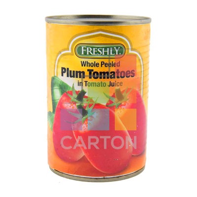 TOMATO PEELED 24*400GM - FRESHLY